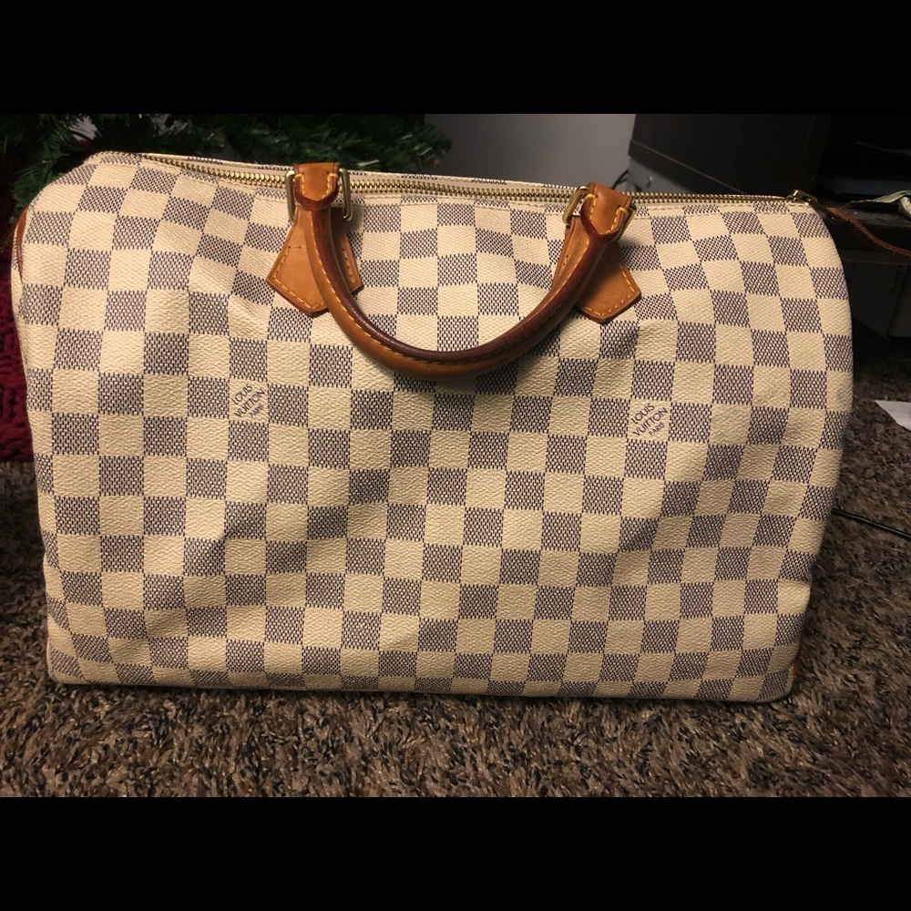 Authentic Louis VuittonSpeedy 35 Damier Ebene